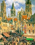 The Old Market Town at Rouen